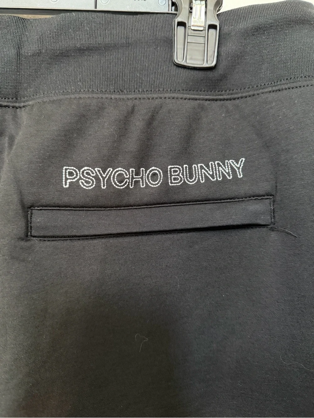 NWT Psycho Bunny Men's Black Logo Jogger Bottoms